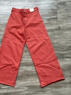 Universal Thread Wide Leg Jeans in Rust Red